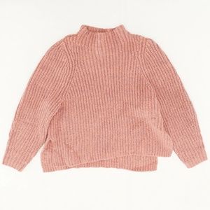 Peach Funnelneck Sweater